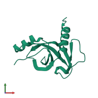 PDB entry 6l2a coloured by chain, front view.