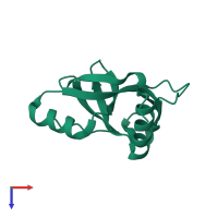 PDB entry 6l2a coloured by chain, top view.