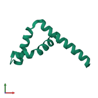 PDB entry 6l34 coloured by chain, front view.