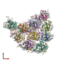 PDB entry 6l4t coloured by chain, front view.