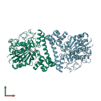 PDB entry 6l4y coloured by chain, front view.