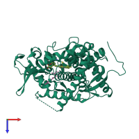 PDB entry 6l8j coloured by chain, top view.