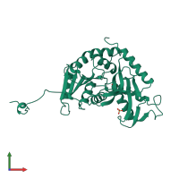 PDB entry 6ldh coloured by chain, front view.