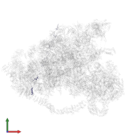 Unassigned helices in PDB entry 6lqp, assembly 1, front view.