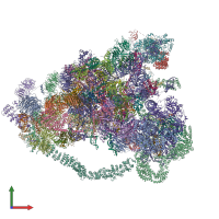 PDB entry 6lqr coloured by chain, front view.