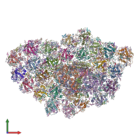 PDB entry 6ly5 coloured by chain, front view.