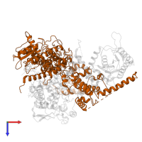 Tripartite terminase subunit 1 in PDB entry 6m5r, assembly 1, top view.