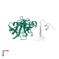 Peptidase S39 domain-containing protein in PDB entry 6m78, assembly 1, top view.