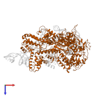 CRISPR-associated endonuclease Cas9 in PDB entry 6mcc, assembly 1, top view.