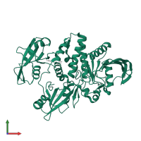 Tyrosine-protein phosphatase non-receptor type 11 in PDB entry 6mda, assembly 1, front view.