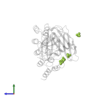 PHOSPHATE ION in PDB entry 6moe, assembly 2, side view.