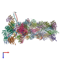 PDB entry 6msd coloured by chain, top view.