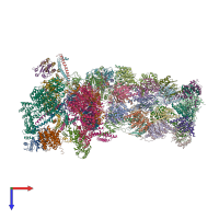 PDB entry 6msj coloured by chain, top view.