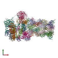 PDB entry 6msk coloured by chain, front view.