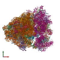 PDB entry 6mtc coloured by chain, front view.