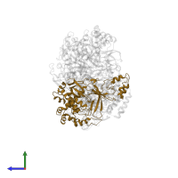 CRISPR system Cms protein Csm5 in PDB entry 6mur, assembly 1, side view.