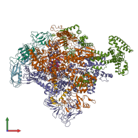 PDB entry 6n57 coloured by chain, front view.