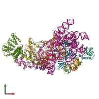 PDB entry 6n7x coloured by chain, front view.
