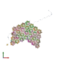 PDB entry 6ncl coloured by chain, front view.