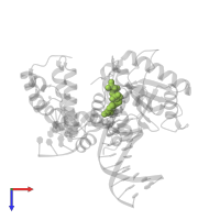 2'-DEOXYGUANOSINE-5'-TRIPHOSPHATE in PDB entry 6nkx, assembly 1, top view.