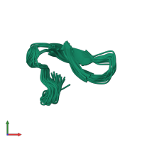 PDB entry 6nug coloured by chain, ensemble of 20 models, front view.