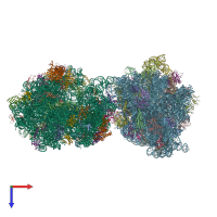 PDB entry 6nwy coloured by chain, top view.