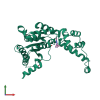 PDB entry 6nyv coloured by chain, front view.