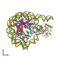 PDB entry 6nzo coloured by chain, front view.