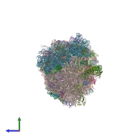 PDB entry 6o3m coloured by chain, side view.