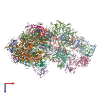 PDB entry 6o9l coloured by chain, top view.