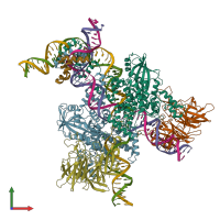 PDB entry 6oeo coloured by chain, front view.