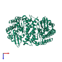 Amidohydrolase-related domain-containing protein in PDB entry 6omq, assembly 1, top view.
