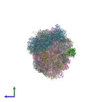 PDB entry 6oxa coloured by chain, side view.