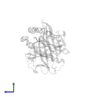 MHC I-peptide in PDB entry 6p27, assembly 1, side view.