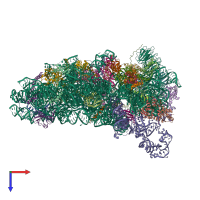 PDB entry 6p4g coloured by chain, top view.