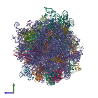 PDB entry 6p5j coloured by chain, side view.