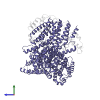 Zn(2)-C6 fungal-type domain-containing protein in PDB entry 6p7v, assembly 1, side view.