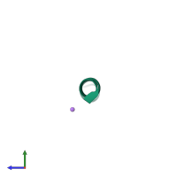 PDB entry 6phn coloured by chain, side view.