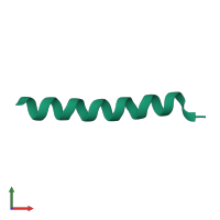 PDB entry 6phq coloured by chain, front view.