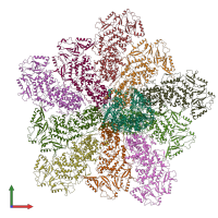 PDB entry 6po2 coloured by chain, front view.