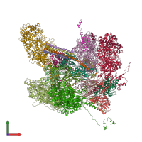 PDB entry 6pph coloured by chain, front view.