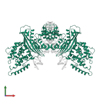 Putative DNA-mediated transposase in PDB entry 6pqr, assembly 1, front view.