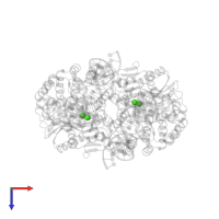 CALCIUM ION in PDB entry 6pqx, assembly 1, top view.