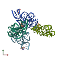 PDB entry 6prv coloured by chain, front view.