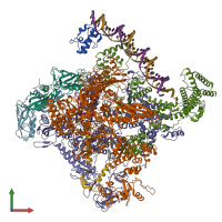 PDB entry 6psr coloured by chain, front view.