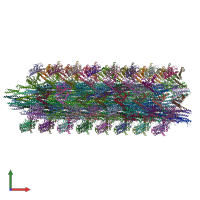 PDB entry 6pwb coloured by chain, front view.