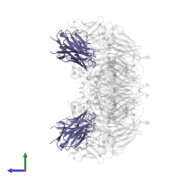 NA-73 fragment antibody light chain in PDB entry 6pzy, assembly 1, side view.