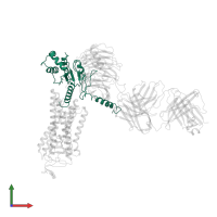 Guanine nucleotide-binding protein G(i) subunit alpha-1 in PDB entry 6qno, assembly 1, front view.