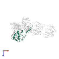 Guanine nucleotide-binding protein G(i) subunit alpha-1 in PDB entry 6qno, assembly 1, top view.