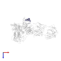 Guanine nucleotide-binding protein G(T) subunit gamma-T1 in PDB entry 6qno, assembly 1, top view.